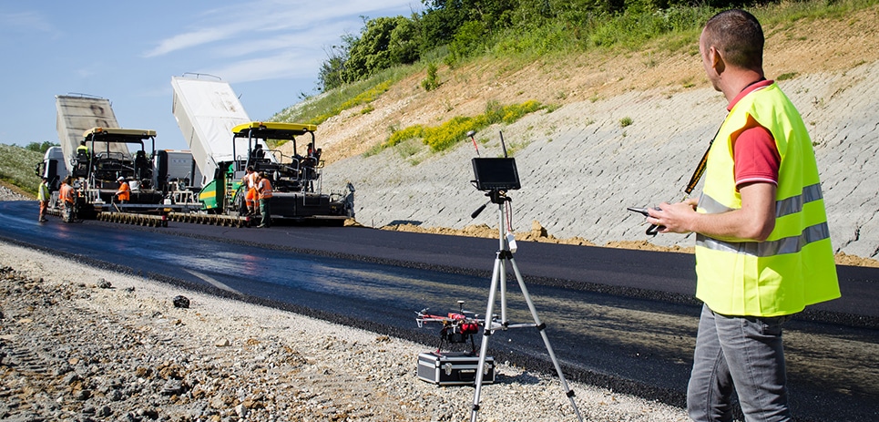 Drones are becoming more common on construction sites as monitoring and assessment tools.