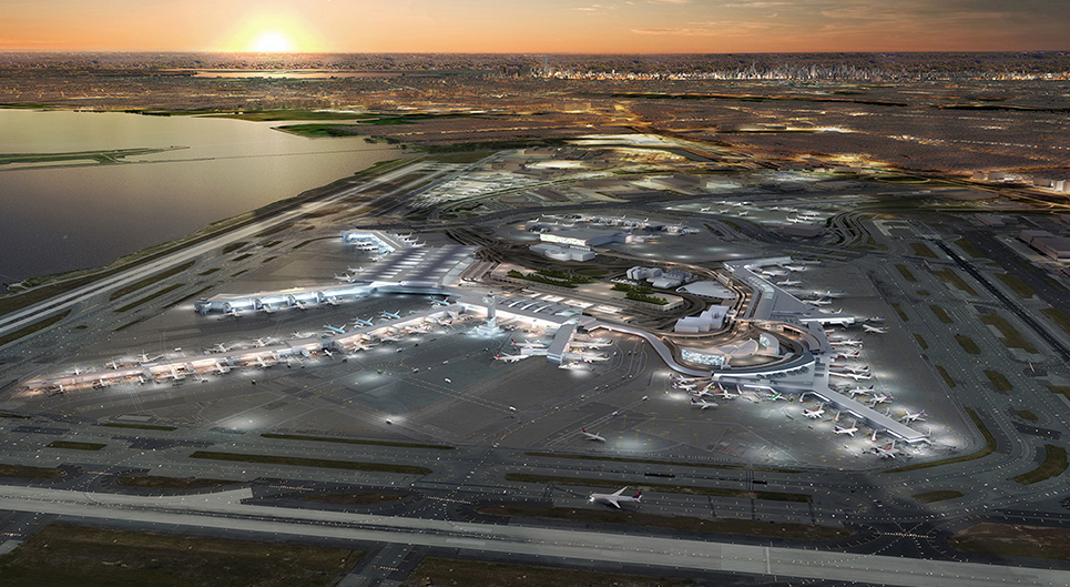 Architectural rendering of JSK International Airport.